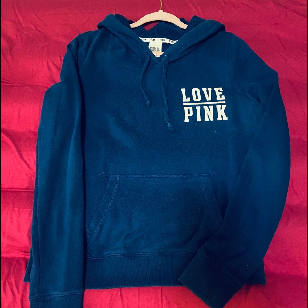 Blue, PINK sweater